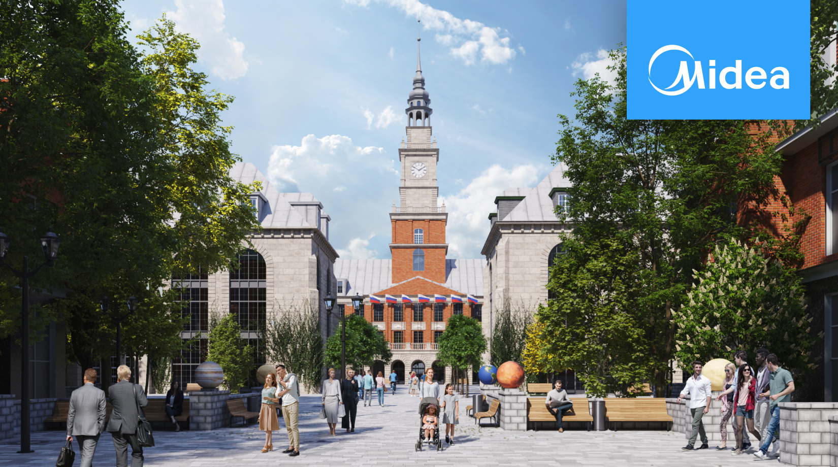 Климатические решения Midea для нового кампуса БФУ им. И. Канта